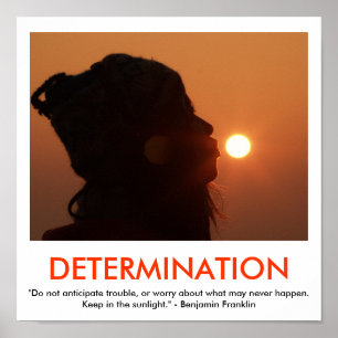 Poster inspirador da DETERMINAÇÃO