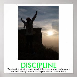 Poster inspirador da DISCIPLINA