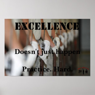 Poster inspirador da excelência