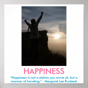 Poster inspirador da FELICIDADE