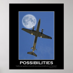 Poster inspirador da foto do avião das