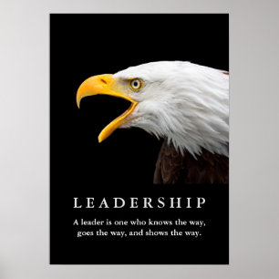 Poster inspirador da liderança de Eagle do