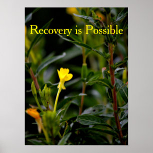 Poster inspirador da recuperação