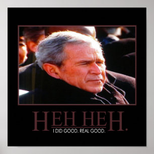 Poster inspirador de George Bush