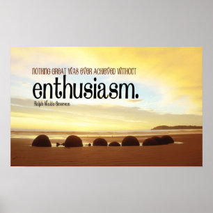 Poster inspirador do entusiasmo