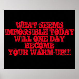 Poster inspirador do exercício