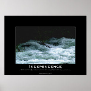 Poster inspirador dos Rapids do rio da