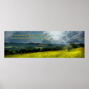 Pôster Inspirador - Esperança Eterna - Salmos 19-1