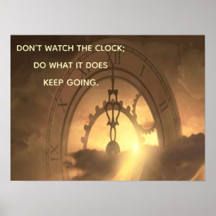 Poster Inspirador NÃO OLHE o PULSO DE DISPARO FAZEM O QU