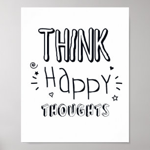 Poster Inspirador Preto e Branco tipográfico Scandi