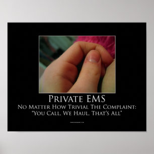 Poster inspirador privado do EMS