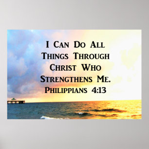 POSTER INSPIRANDO OS FILIPIANOS 4:13 A SCRIPTURE VERSA