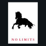 Pôster Inspiration No Limine Black White Horse Pop Art<br><div class="desc">Trabalhos de arte,  pinturas,  imagens e imagens digitais de cavalos selvagens</div>