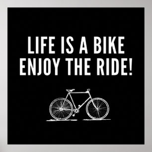 Poster inspirational cycling quotes