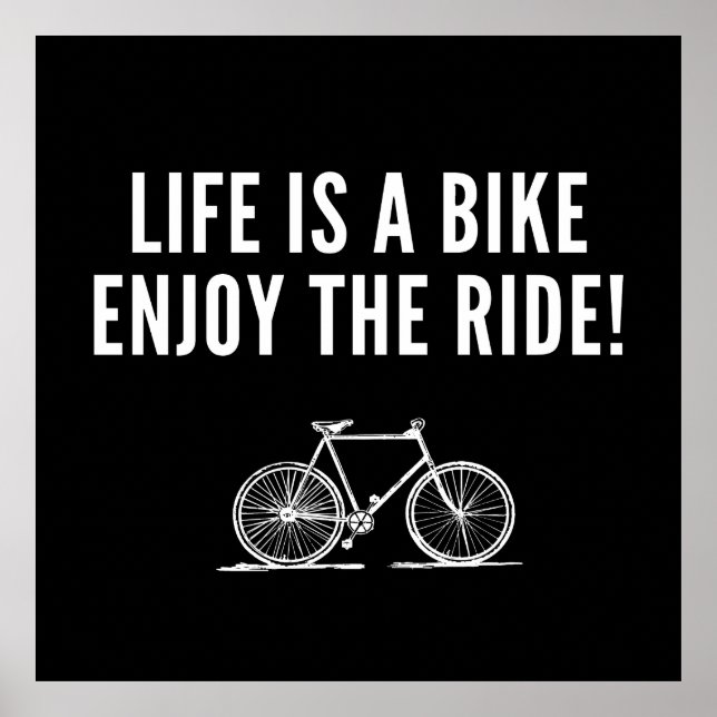 Poster inspirational cycling quotes (Frente)