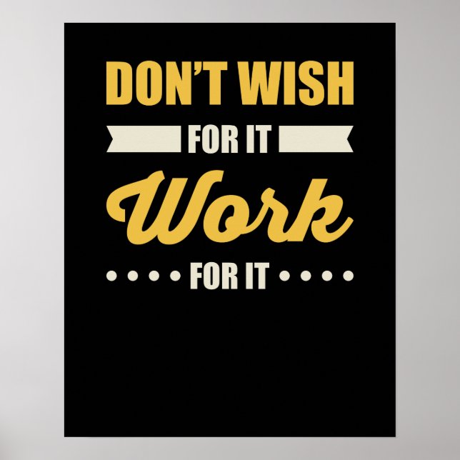 Poster Inspirational Motivational Success Quote (Frente)