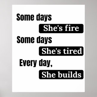 Poster Inspirational Quote for Women