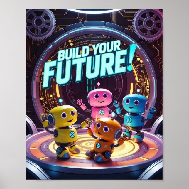 Poster Inspirational STEM and Technology for Kids (Frente)