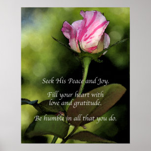 Poster Inspirativo De Amor E Gratidão