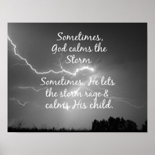 Pôster Inspiratonal Christian Quote