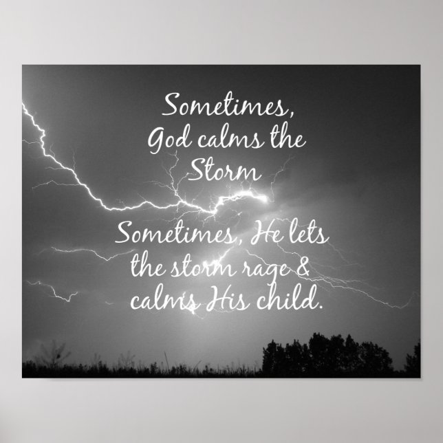 Pôster Inspiratonal Christian Quote (Frente)