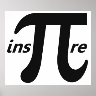 Pôster Inspire o símbolo inspirado do Pi