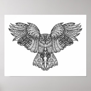 Poster Inspired Eagle Owl 2