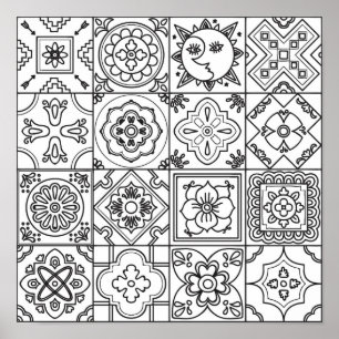 Poster Inspired Talavera Pattern 2