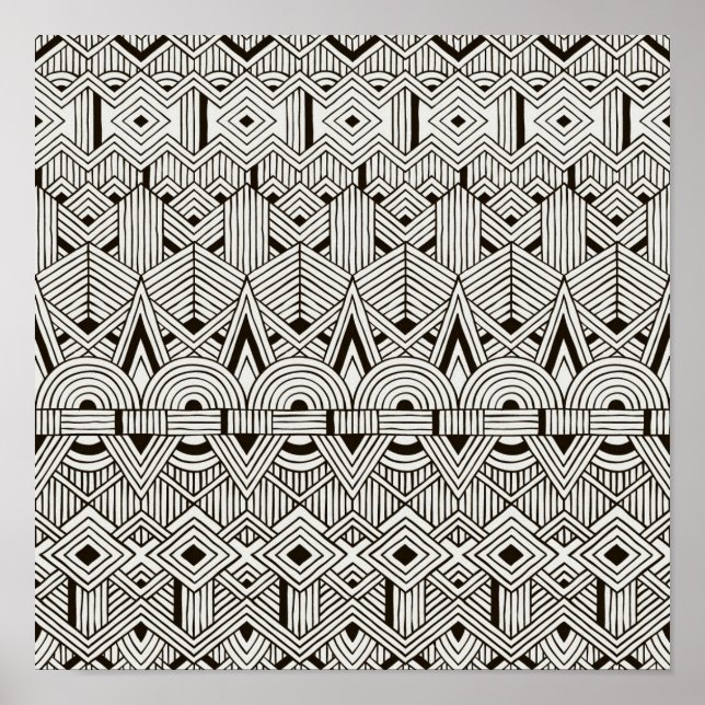 Pôster Inspired Tribal Pattern 2 (Frente)