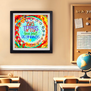 Poster Inspirição de Cotação Motivacional Moderna Colorid