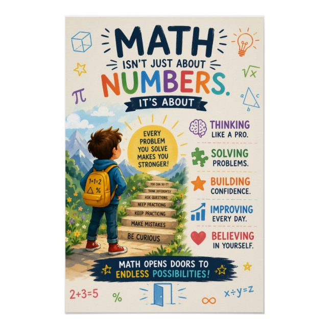 Pôster Inspiring Educational Poster for Kids (Frente)