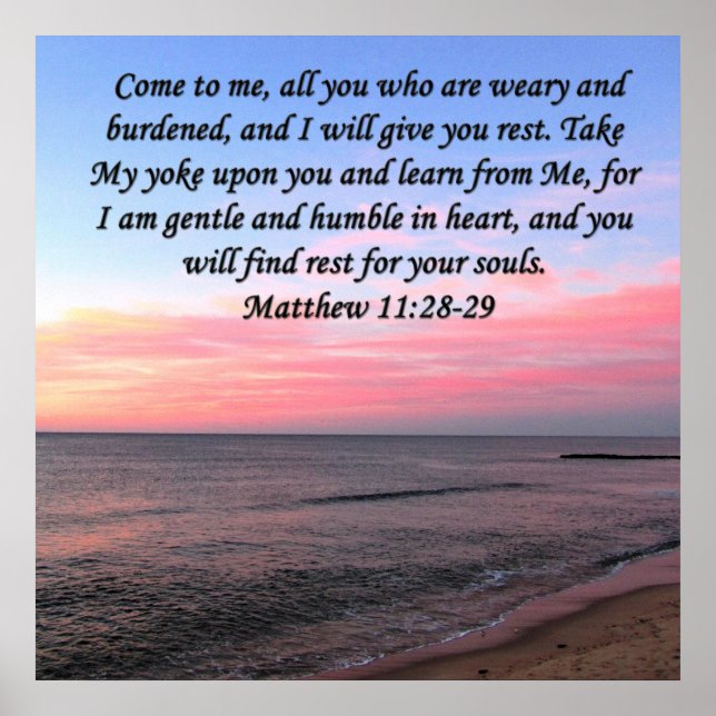 POSTER INSPIRING MATTHEW 28 OCEAN PHOTO DESIGN (Frente)