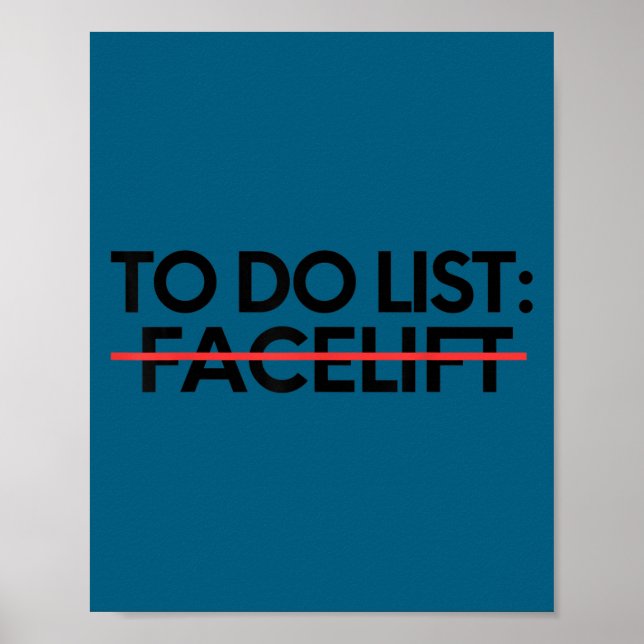 Poster Insring To Do List Facelift Awareness Suprt Dad Mo (Frente)