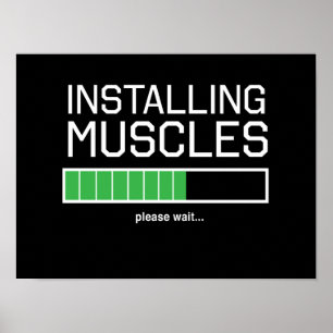 Pôster Instalando os músculos