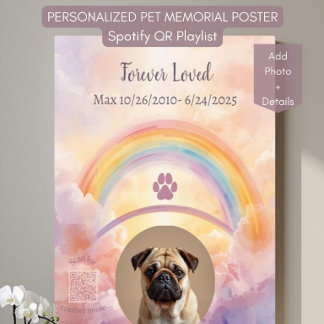 Poster Instant Download Printable Rainbow Bridge Dog