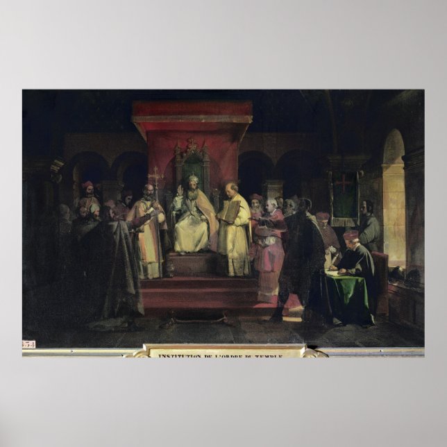 Pôster Instituição da Ordem dos Templários (Frente)