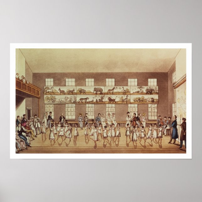 Pôster Instituição do Sr. Owen, Nova Lanark (Quadrille Da (Frente)