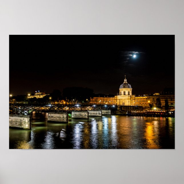 Poster Institut de France e Pont des Arts - Paris (Frente)