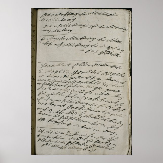 Poster Instruções de Friedrich Wilhelm I (Frente)