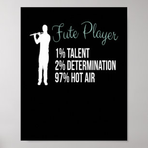 Poster Instrumento Flute Player