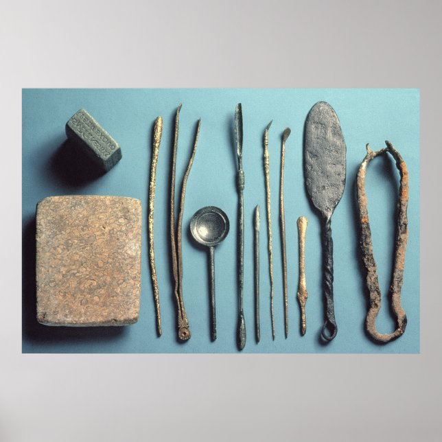 Pôster Instrumentos cirúrgicos (Frente)