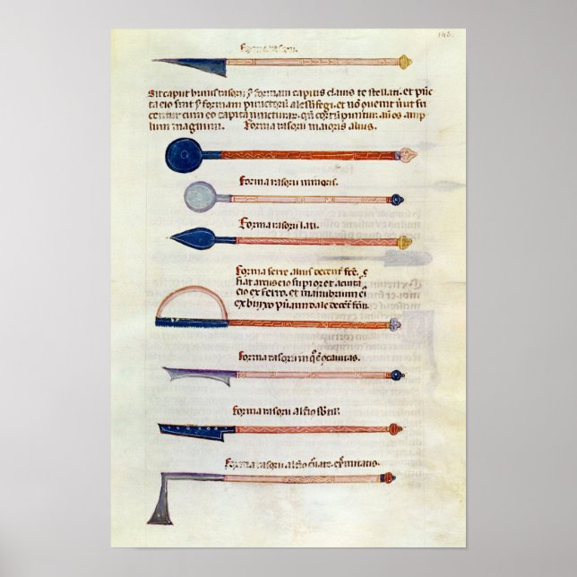 Poster Instrumentos cirúrgicos de um tratado (Frente)