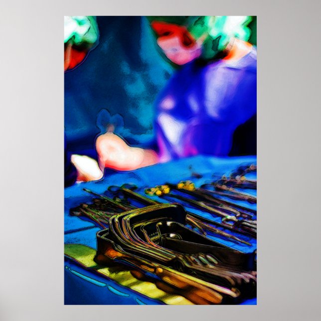 Pôster Instrumentos Médicos (Frente)