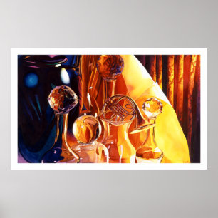 Pôster Instrumentos musicais "de bastidores" & aguarela