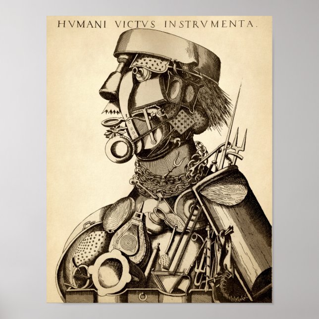 Poster Instrumentos Vintage da Sustentação Humana - Cozin (Frente)