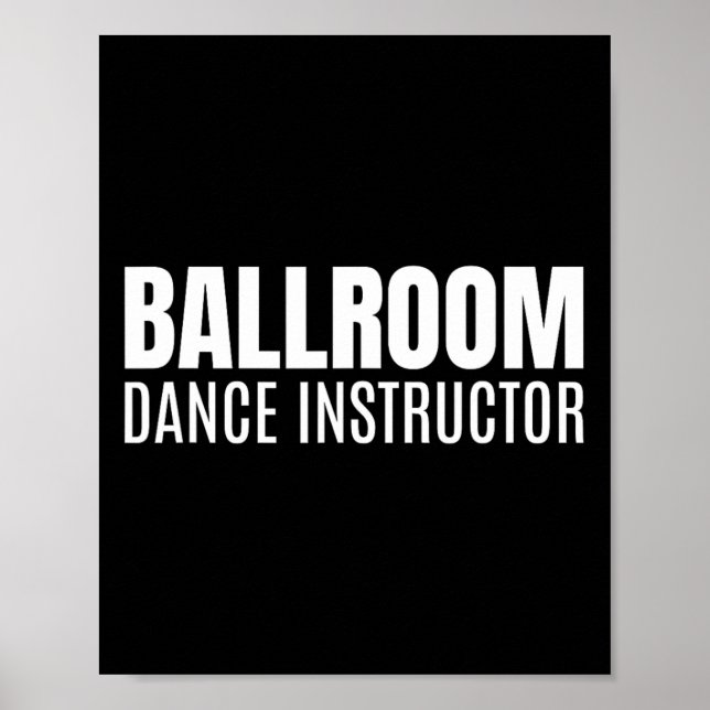Poster Instrutor Ballroom Dance (Frente)