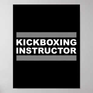 Poster Instrutor de Kickboxing