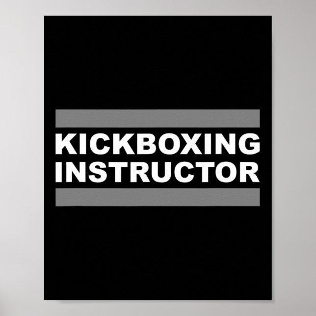 Poster Instrutor de Kickboxing (Frente)