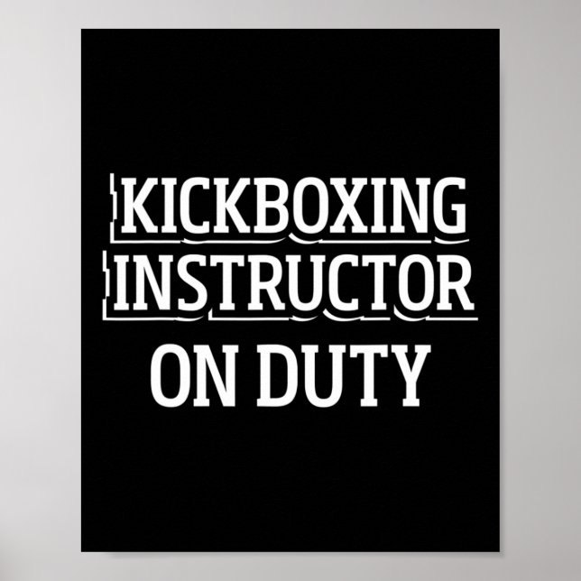 Poster Instrutor de Kickboxing Treino de Kick Boxing _1 (Frente)