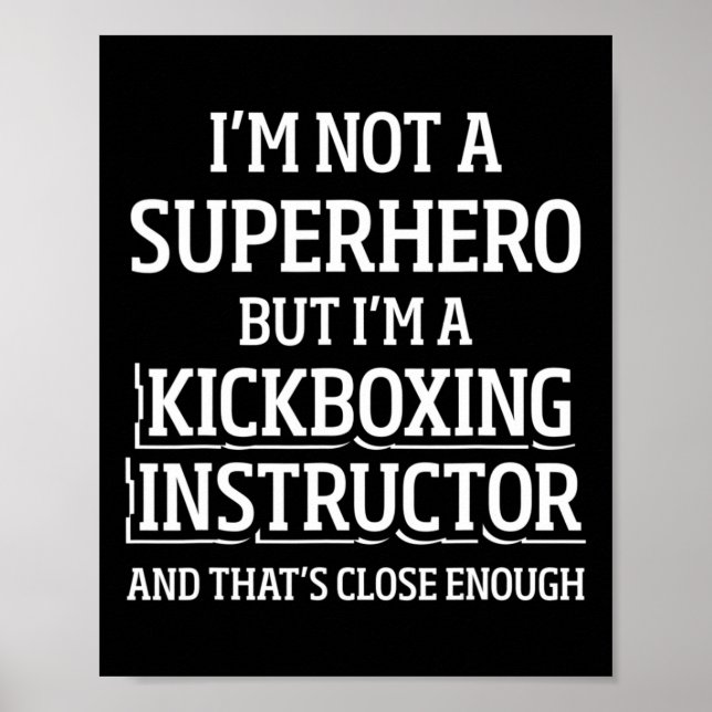Poster Instrutor de Kickboxing Treino de Kick Boxing _5  (Frente)
